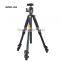 Q304 Factory supply 3 section professional video camera tripod folded only 460 mm aluminum camera stand with panoramic head