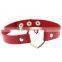 Handmade Heart Leather Necklaces Punk Gothic Collars Fashion Jewelry