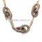 Pave Link Chain Necklace, Vintage Link Chain With Rhinestone Necklace, Bronze Necklace Chain