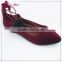 SSK16-274-1 Women Velvet material fashion flat pointed shoes, ladies beautiful fashion shoe