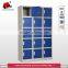 high quality blue KD structure metal 15 doors vertical locker
