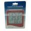 Household usage digital Hygrometer Thermometer With Time made in china (S-WS06)