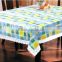 checks printed vinyl with flannel backing table cloth, wholesale price for lace edge table cloth