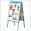 Fashion Design Picture Frame Stand Aluminum Frame Floor Display Stand