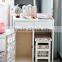 Bedroom solid wood makeup dresser / dressing table with mirror