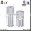 15/30/50ml square shape cosmetic bottle double wall luxury airless press lotion pump transparent surface
