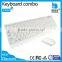 2.4g USB wireless keyboard mouse combo with white color for computer/laptop