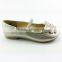 Big bow &shine jewel children flat shoes