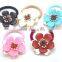 <<<New Design Fashion Korean Style Hair Accessories Cute Flower Alloy Elastic For Girls Fabric Hair Bands/