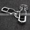 Ss>>2015 High Quality Alloy Metal Leather Fashion Men Double Rings Car Key Chains/