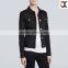 2015 classic black button side stylish denim women jeans jacket JXQ671