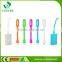 Rubber material 6 LED 220MA micro usb charged led light