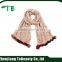Custom baby cotton jacquard fashionable scarves kids knitting scarf