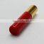 5ml colorful red frosted pp roller ball bottle for perfume latex with silvery transparent glod cap