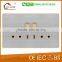 British Standard Stainless Steel 2 Gang 13A MF Switched Socket with neon, Double 13A Wall Socket and Switch
