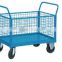China factory iso metal trolley with mesh, mesh trolley , mobile mesh box