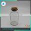 Clear Glass Oil/Vinegar Bottle With Wooden Plug