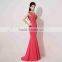 Hot Sale Fashion Custom Sleeveless Red Sexy Formal Beaded Evening Dress Backless Mermaid Red Sexy Formal Beaded Evening Dress