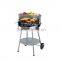 Tabletop round charcoal grill with different color