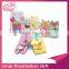 Cartoon PVC Credit Card Holder Keyring Key Chain Sleeve Set Bus Card Case Bag Birthday Gifts