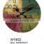 High Quality 16 Inch Printing Wood Wall Clock