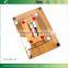 TFGJ017/novelty practical vegetable cutting board with multicolor non slip silicone pad carbonized fruit chopping block with rou