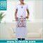 wholesale cotton white christmas cute design print cheap bulk aprons for kitchen