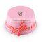 Small round heart design chrismas decorations metal container