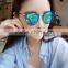 2016 New Female Models Fashion Mesh Reflective Sunglasses
