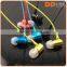 3.5mm Plug Metal Sport Earbuds Glow in Dark Fluorescence Earphone