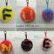 wholesale for handbag number fox fur balls keychain