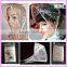 PE full over printed rain bonnet, waterproof rain hat