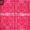 2016 Rose-carmine Lace Fabric Designs for Women Dress