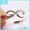 Fashion Endless Love Knot Ring, High Quality 925 Sterling Silver Love Knot Ring