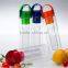 Hot sale product! 700ml bpa free tritan fruit infuser/lemon cap water bottle
