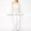 High fashion design sexy women sweater women v neck jumper metallic knitting jumper