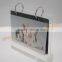Clear Acrylic desktop calendar tent card stand holder