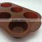 Six Round Shapes BPA Free Food Grade Soap Mold Silicone Muffin Cake Mould