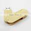 2017 New gift printed logo Wooden swivel flash drive disk 2gb 8gb