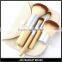 4 pcs bamboo handle make up brush wholesale kabuki brush set