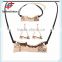No.1 yiwu exporting commission agent wanted latest chain necklace/earrings/bracelet jewelery set for woman