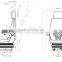 Backrest Adjustable Truck Driver Seat Cloth Material Suspension Excavator Driver Seat YHF-07