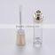 gold cap and collar lipgloss tube containers