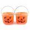 New Plastic Halloween Pumpkin Party Candy Buckets Decor Prop