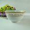 Gold line decal porcelain rice bowl noodle bowl for home use