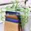 Fashion Colorful 4Layer Plastic Trousers Hanger Towel Hanger Clothes Hanger
