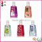 Alcohol waterless hand sanitizer gel for teenagers with different scents