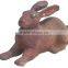 Cast Iron Vivid Metal Rabbit Statue