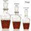 Crystal vodka glass container 1000ml