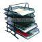 Large 5 Tiers Metal Mesh Desk Organizer Document Tray
